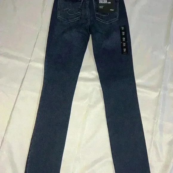 Silver Jeans Avery High Rise Straight Leg Jean in Indigo size 24/31 - Picture 7 of 12